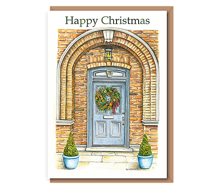 "Festive front door" Happy Christmas