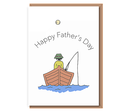 Gone Fishing – Happy Father's Day – colour