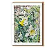 (White daffoldils) Cyfarchion Pen–blwydd