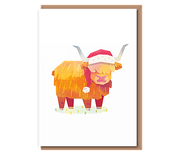 Christmas Highland Cow