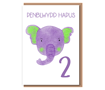 Purple Elephant – Penblwydd Hapus 2