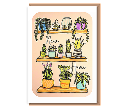 Shelves of houseplants – New Home