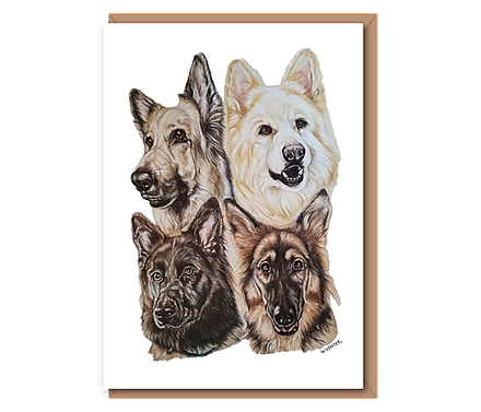 “German Shepherd Pack” (4 dogs)