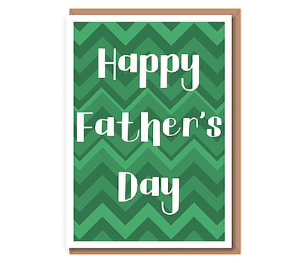 Happy Father's Day (green chevron)
