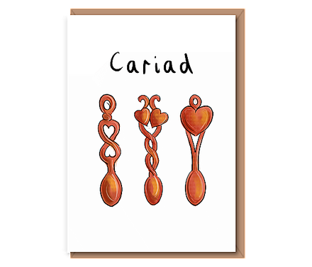 Cariad – 3 Welsh love spoons