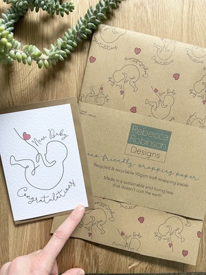 New Baby – Congratulations – Wrapping paper