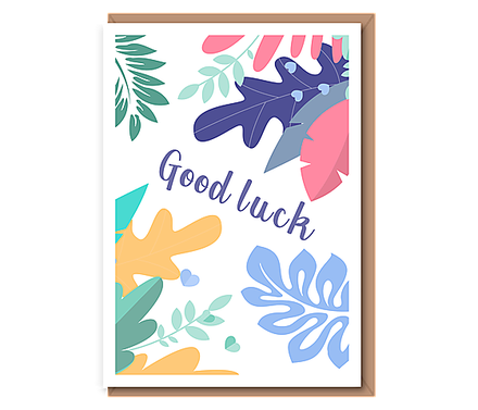 Good luck – white border