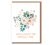 With love at this difficult time