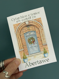 Cyfarchion y tymor o’n cartref yn.... (Festive front door)