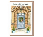 "Festive front door" Nadolig Llawen