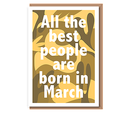 All the best people are born in... (Mustard)