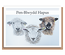 “Trio of sheep” (different breeds) Landscape