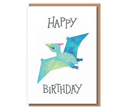 Flying dino – “Pterodactyl” Happy Birthday