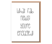 What fab news: engaged