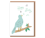 Happy Birthday to you – singing bird
