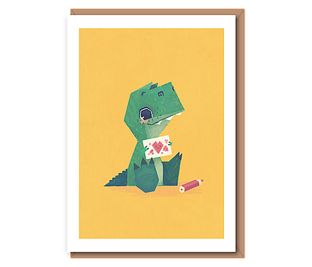 Loved up Dino “Arty Albertosaurus”