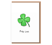 Four leaf clover – Pob Lwc