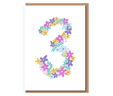 Floral Birthday – age 3