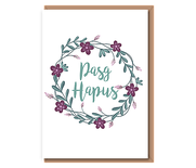 Pasg Hapus (purple teal wreath)