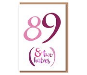 89 (& Two halves) – pinks – 90th