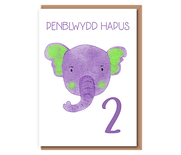 Purple Elephant – Penblwydd Hapus 2