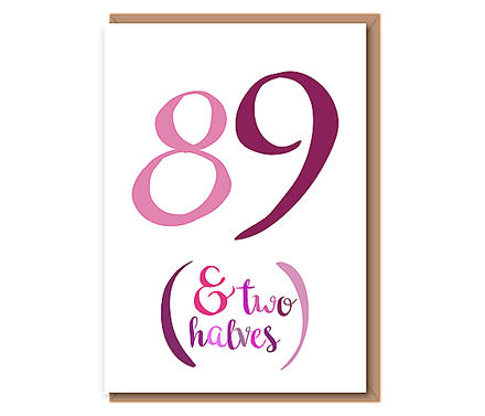 89 (& Two halves) – pinks – 90th