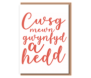 Cwsg mewn gwynfyd a hedd (red text)