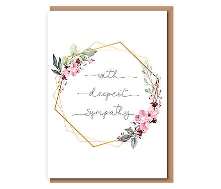 With deepest sympathy