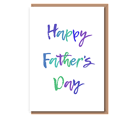 Happy Father's Day (cool tone text)