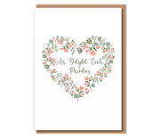 Ar Ddydd Eich Priodas (floral heart)