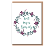 With Deepest Sympathy – purple & teal