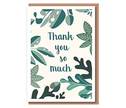 Thank you so much (leaves, white border)