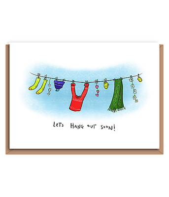 “Let's Hang out” – Washing Line (landscape)