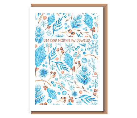 Dim ond nodyn i’w ddweud – winter