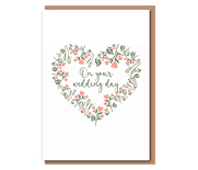 On your wedding day (floral heart)