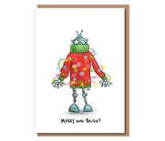 “Merry and Bright” – Robot in fairy lights