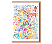 Multicolour feathers – medium detail