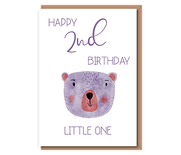 Purple Bear – Happy 2nd Birthday