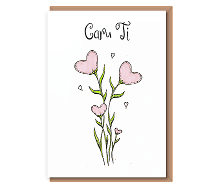 “Blooming Love Quad” 4 Hearts Flowers – Caru Ti