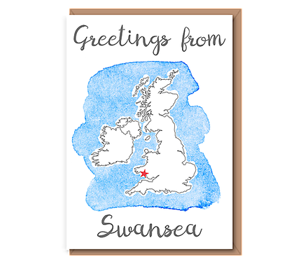 UK Map – Greetings from ... your location