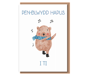Pen–blwydd hapus i ti – dancing bear