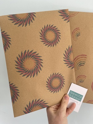 “Rotational Flame” (wrapping paper)