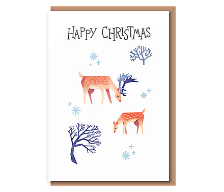 Deer – “Winter Deer” Happy Christmas