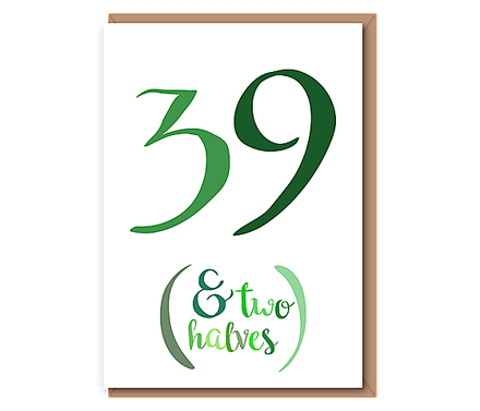 39 (& Two halves) greens – 40th
