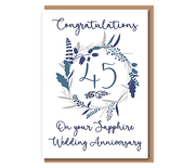 Sapphire Anniversary (45 years)