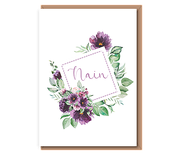 Nain – purple floral frame