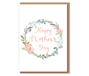 Happy Mother's Day (peachy wreath)