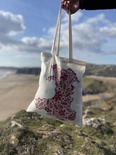 Organic Tote Bag – Red map of Wales