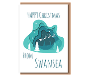 HAPPY CHRISTMAS FROM ..... (Teal design)