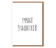 Happy Birthday (backwards)